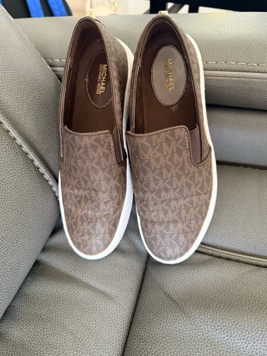 Michael Kors Slip-On Sneakers in Dark Brown - Picture 4 of 4